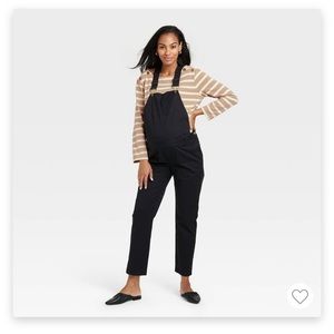Nines by hatch Maternity Overalls in Black.
